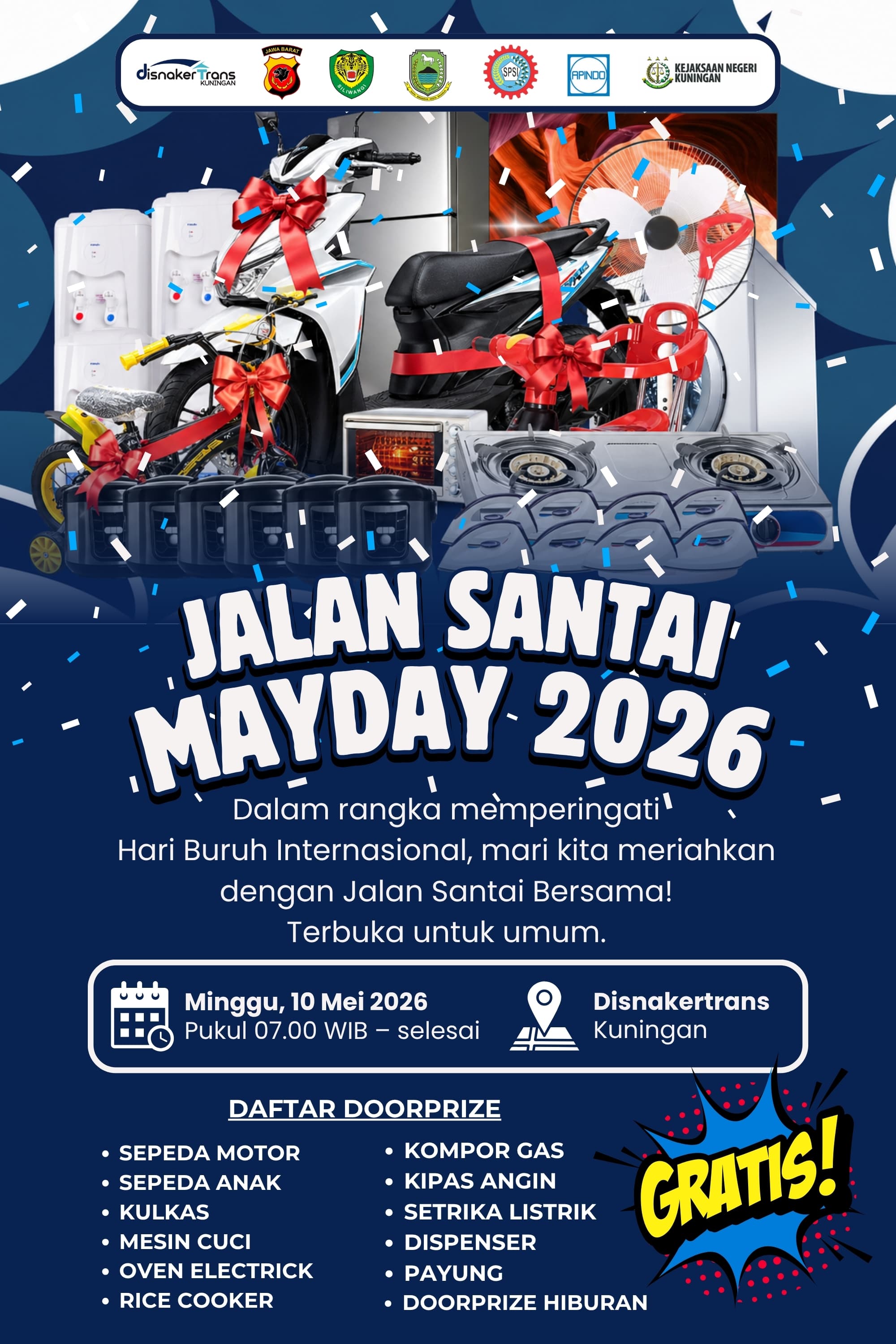 JALAN SANTAI DALAM RANGKA HARI BURUH NASIONAL
